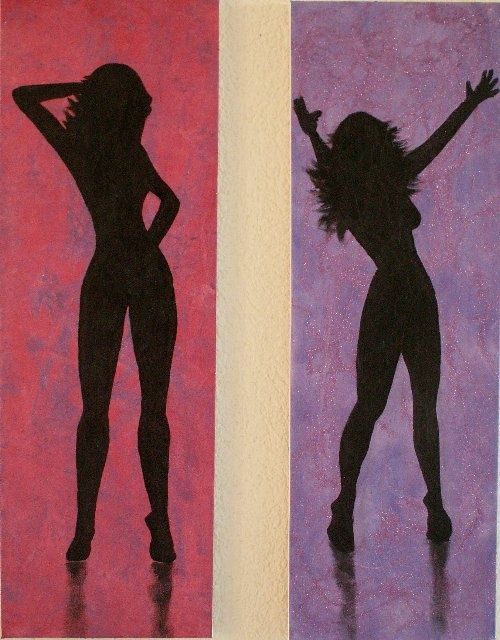 Painting titled "Disco sensuel" by Annsylvie Richert, Original Artwork