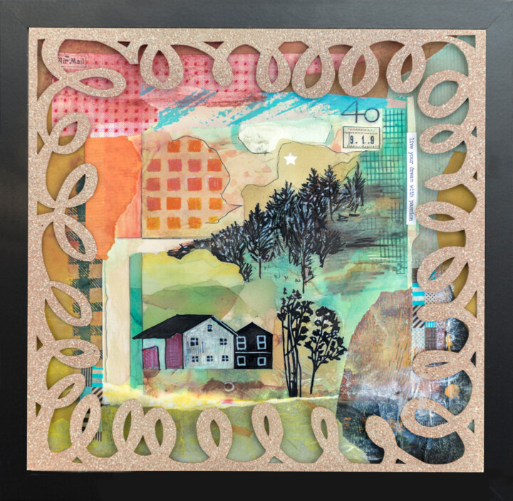 Collages titled "Simple living 2" by Ariadna De Raadt, Original Artwork, Collages