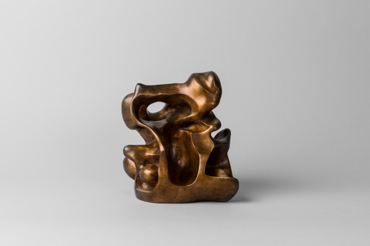 Sculpture titled "Créature" by Ariane Crovisier, Original Artwork, Bronze