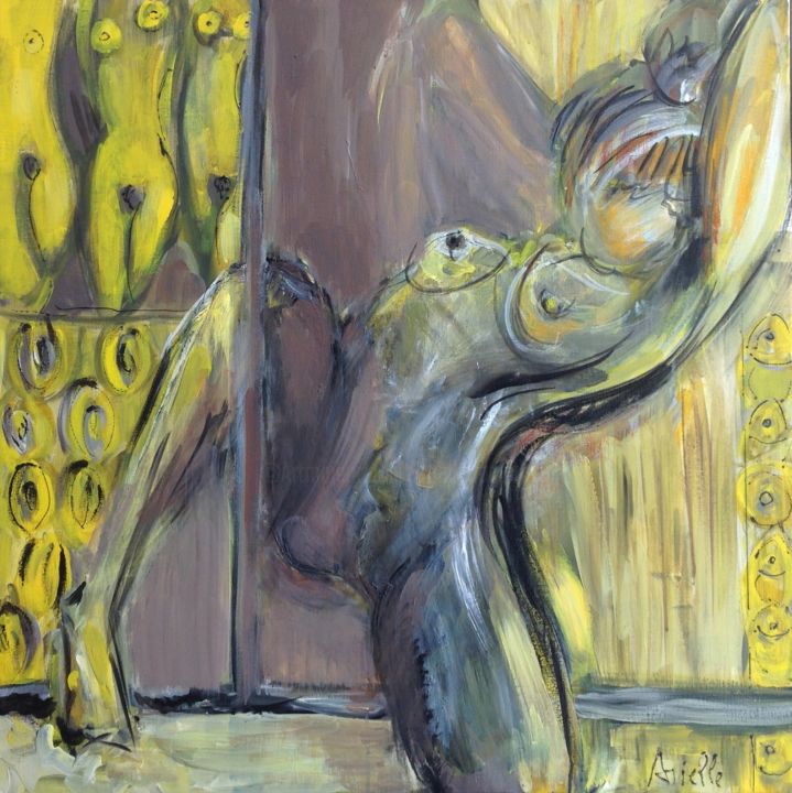 Peinture intitulée "hommage à la femme" par Arielle, Œuvre d'art originale, Acrylique