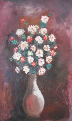 Ζωγραφική με τίτλο "flower in vasses" από Arif, Αυθεντικά έργα τέχνης, Λάδι