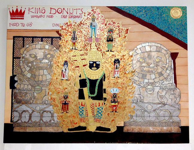 Scultura intitolato "King Donut" da Ari Glass, Opera d'arte originale
