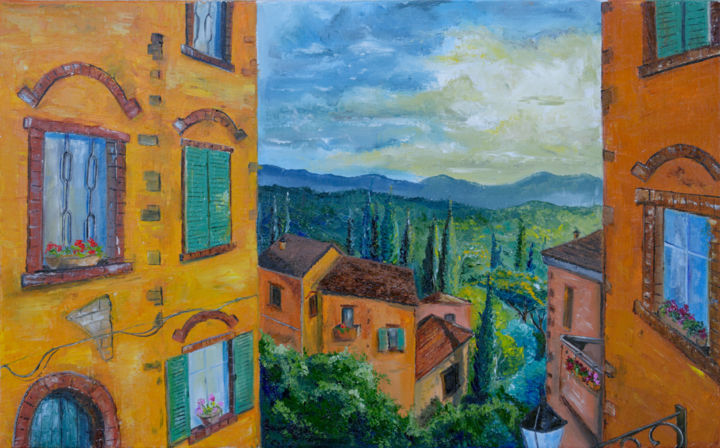 Painting titled "Sous le soleil de P…" by Arina Tcherem, Original Artwork, Oil