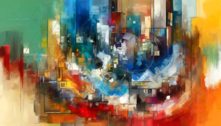 Digital Arts με τίτλο "It is Twenty" από Arjen Roos, Αυθεντικά έργα τέχνης, Ψηφιακή ζωγραφική