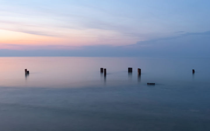Photography titled "Baltic sea, sunset,…" by Arkady Gude, Original Artwork