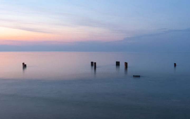 Fotografia intitolato "Baltic sea, sunset,…" da Arkady Gude, Opera d'arte originale