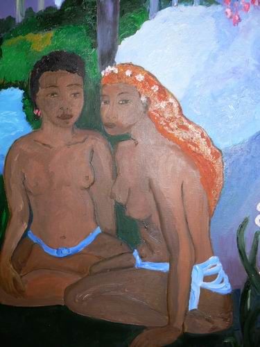 Peinture intitulée "gauguin" par Arkia, Œuvre d'art originale
