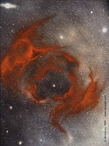 Peinture intitulée "Supernova" par Oliver Becker, Œuvre d'art originale