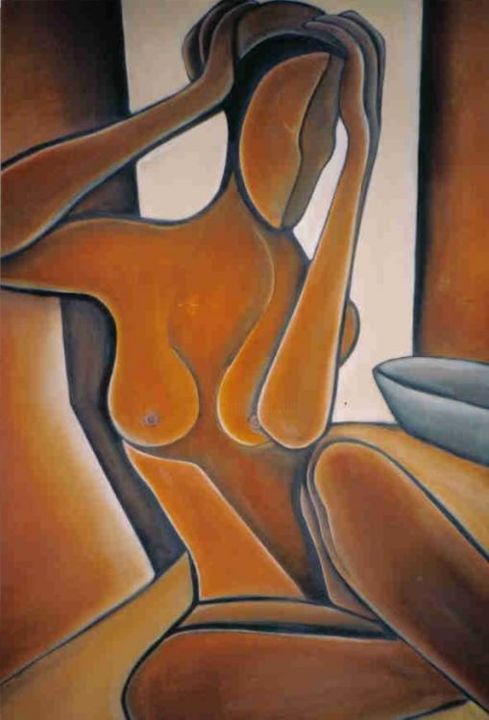 Peinture intitulée "Quoi Faire,,," par Arlene Magloire, Œuvre d'art originale,