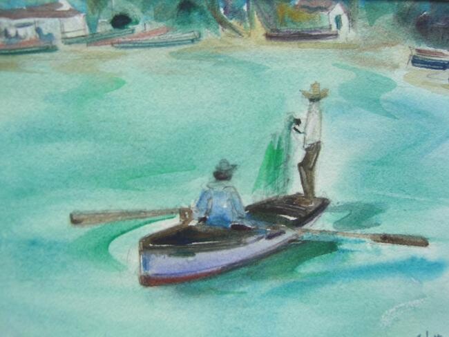 Peinture intitulée "cuba hoye" par Arlette Fougeras Lavergnolle, Œuvre d'art originale