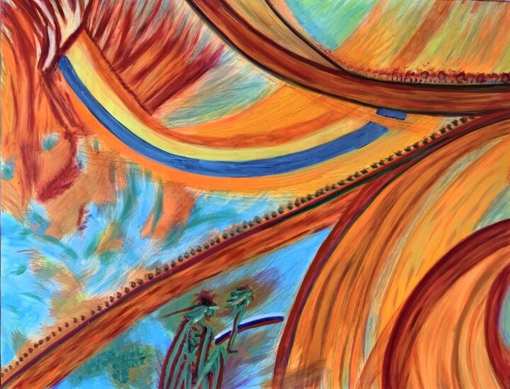 Painting titled "Once Upon a Ukraine" by Arlette Stella, Original Artwork, Acrylic