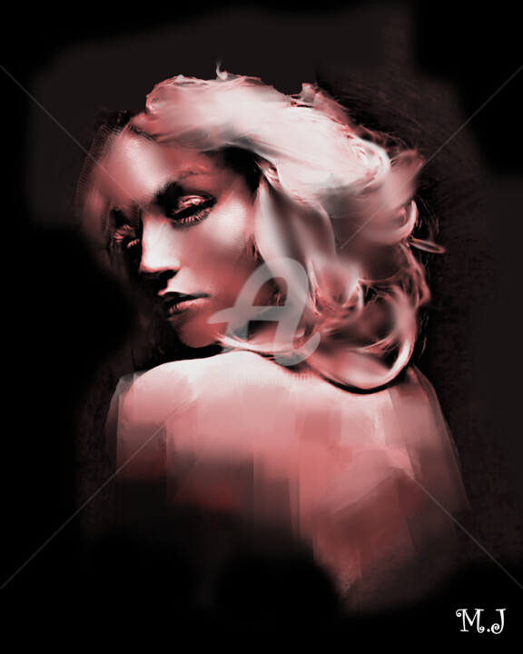 Arts numériques intitulée "Portrait of a bewit…" par Armajay, Œuvre d'art originale, Travail numérique 2D