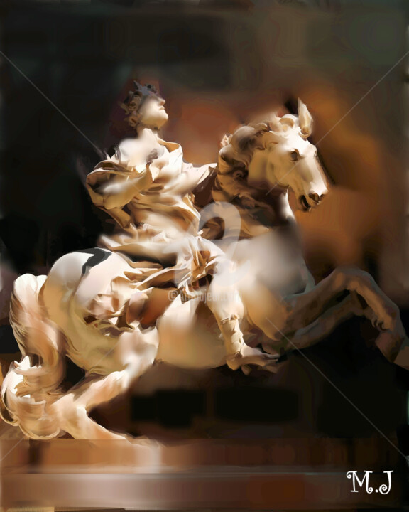 Digital Arts titled "Entre sculpture et…" by Armajay, Original Artwork, 2D Digital Work