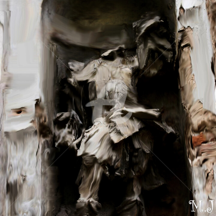 Digitale Kunst mit dem Titel "Urban Angel - Gothi…" von Armajay, Original-Kunstwerk, 2D digitale Arbeit