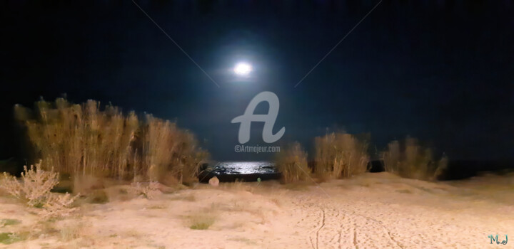 Photography titled "Moonlight on the wi…" by Armajay, Original Artwork, Digital Photography