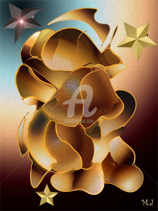 Digitale Kunst mit dem Titel "My Chocolate Creatu…" von Armajay, Original-Kunstwerk, Digitale Malerei