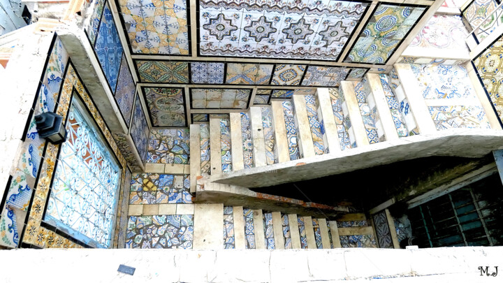 Photography titled "Superb mosaic stair…" by Armajay, Original Artwork, Digital Photography