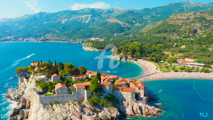 Photographie intitulée "Montenegro, Seaside…" par Armajay, Œuvre d'art originale, Photographie numérique