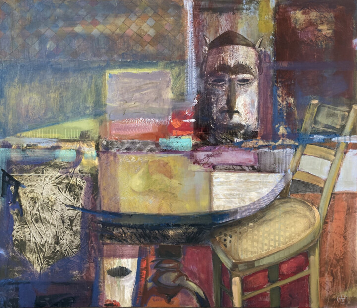 Peinture intitulée "Portrait of Silence" par Arman Hayrapetyan, Œuvre d'art originale, Huile Monté sur Châssis en bois