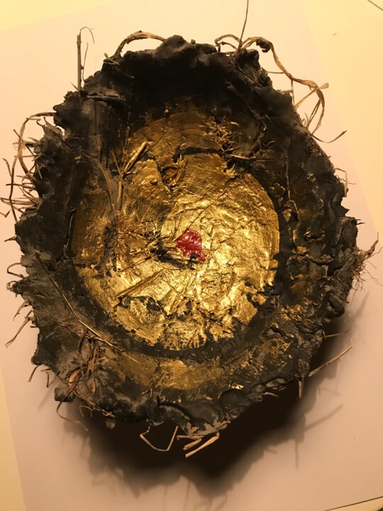 Scultura intitolato "nido" da Armando D'Andrea, Opera d'arte originale, Terracotta