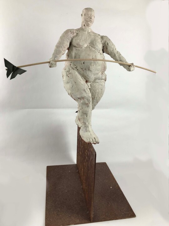 Escultura intitulada "giustizia" por Armando D'Andrea, Obras de arte originais, Cerâmica