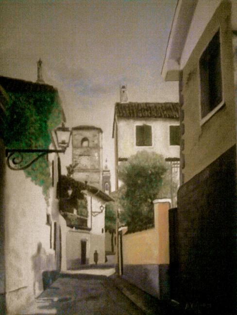 Painting titled "scorcio di cambiano" by Armand, Original Artwork