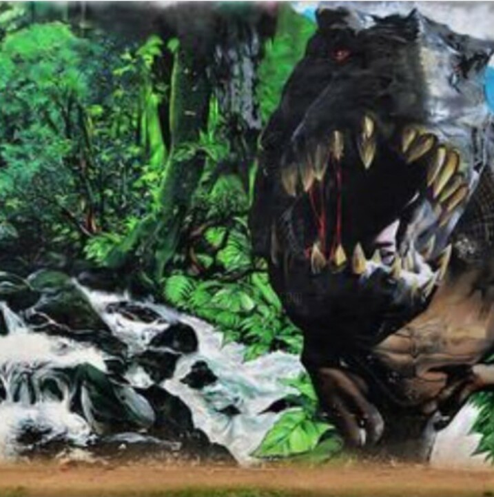 Painting titled "CTRA ARMONSTERS" by Arm Crew, Original Artwork, Spray paint