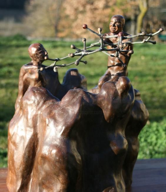 Skulptur mit dem Titel "Bronze untitled" von Armelle Pindon, Original-Kunstwerk, Metalle
