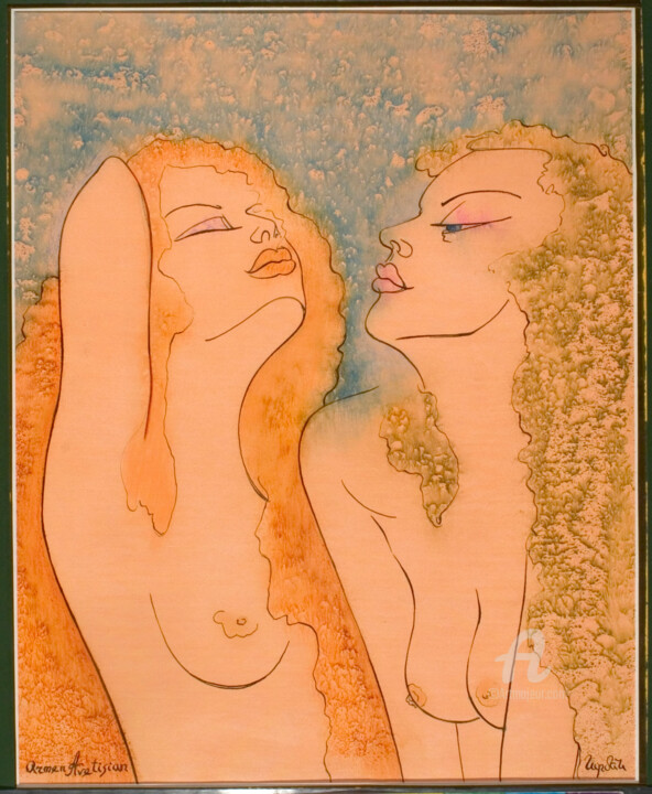 Peinture intitulée "Virgos" par Armen Avetisyan, Œuvre d'art originale, Pastel