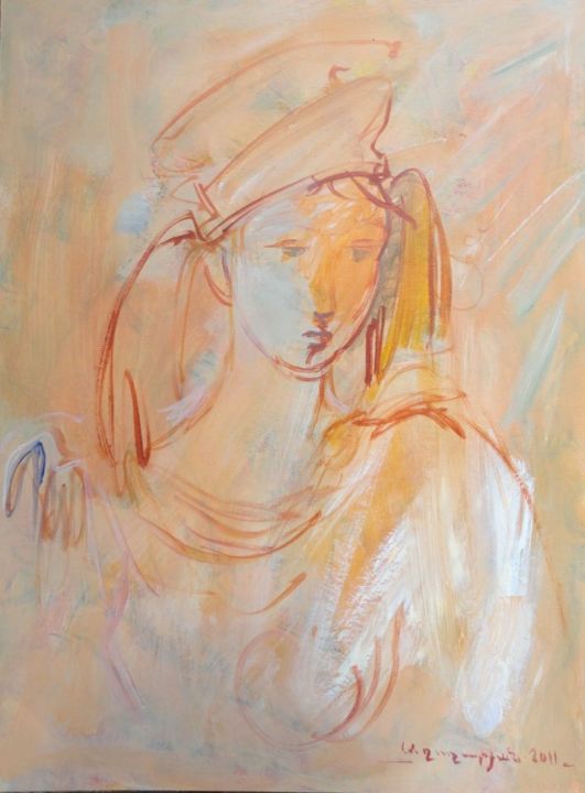 Malerei mit dem Titel "Lousy" von Armen Ghazayran (Nem), Original-Kunstwerk, Öl