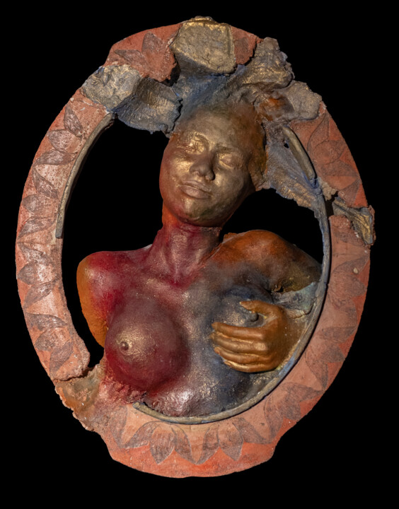 Sculpture intitulée "Elena the beautiful" par Armen Manukyan-Burovtsov (Armmenart), Œuvre d'art originale, Ciment