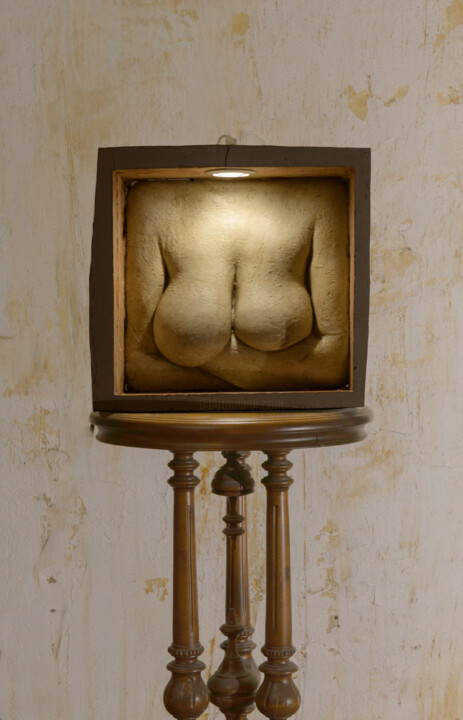 Sculpture titled "Madonna XXI" by Armen Manukyan-Burovtsov (Armmenart), Original Artwork, Cement