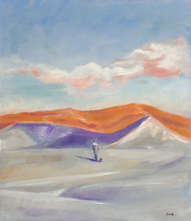 Painting titled "Dune" by Armen Melkonian, Original Artwork, Oil