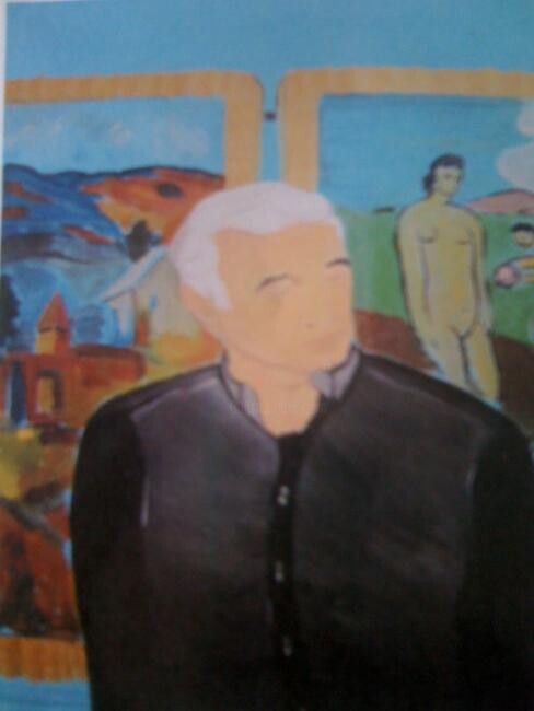 Painting titled "Entre deux mondes" by Armen Mkrtchian, Original Artwork