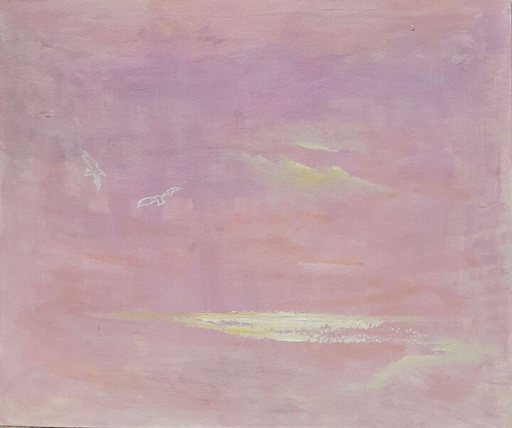 Peinture intitulée "Pink Day" par Armen Sevanyan, Œuvre d'art originale, Huile