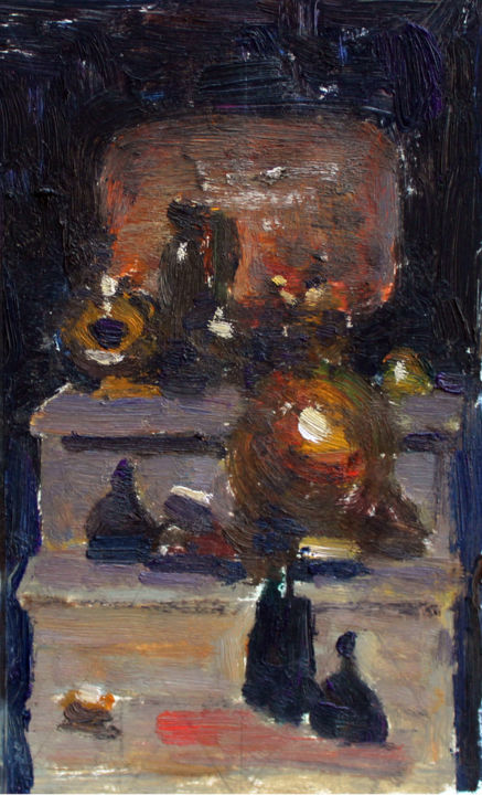 Peinture intitulée "Эскиз" par Armen Karapetiants, Œuvre d'art originale, Huile