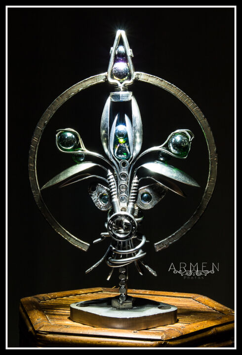 Sculpture titled "flower of arcturus" by Armen 71, Original Artwork, Stainless Steel