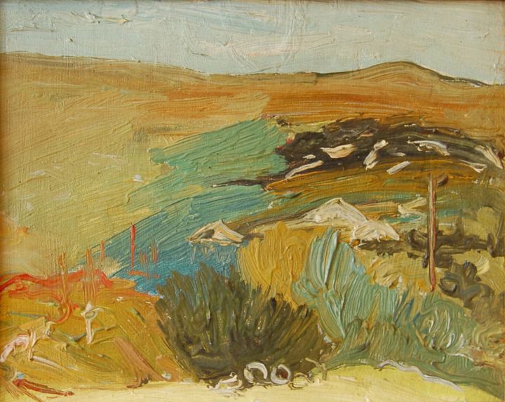 Картина под названием "Paysage" - Armen Galumyan, Подлинное произведение искусства,