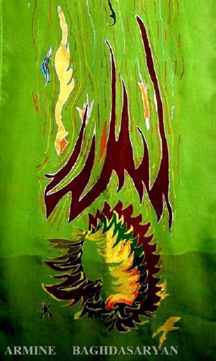 Painting titled "sans titre 6" by Armine Baghdasaryan (Parmide), Original Artwork, Acrylic