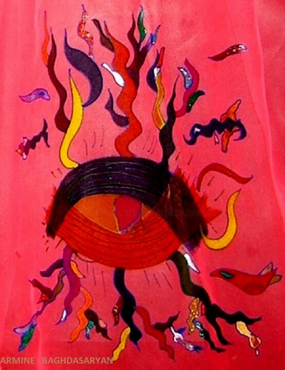 Painting titled "sans titre 3" by Armine Baghdasaryan (Parmide), Original Artwork, Acrylic