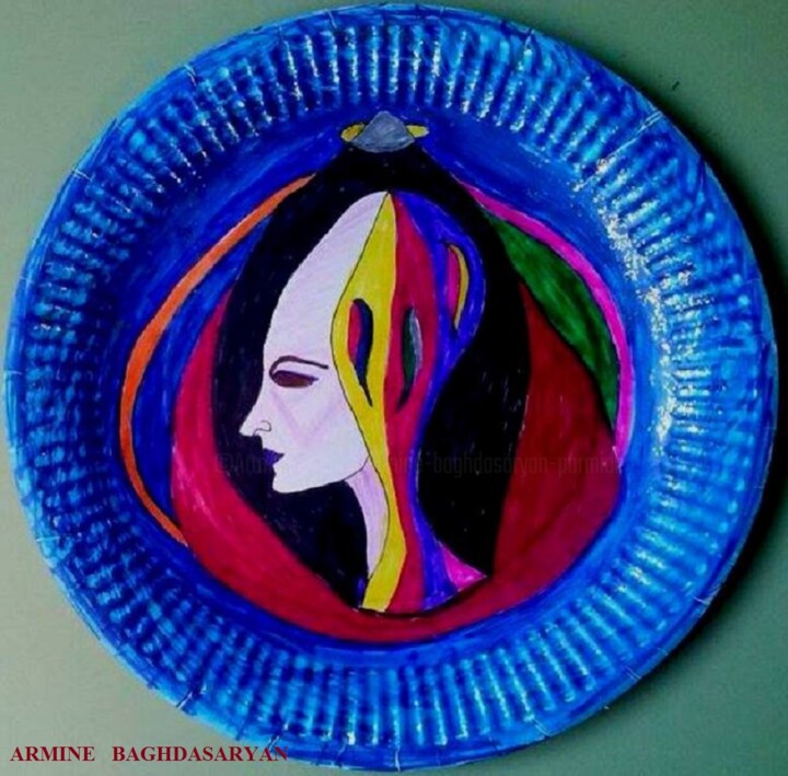 「Anna」というタイトルの描画 Armine Baghdasaryan (Parmide)によって, オリジナルのアートワーク, ボールペン