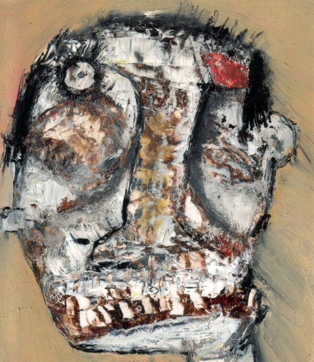 Pintura titulada "Consternado" por Arnaldo Delgado, Obra de arte original, Oleo