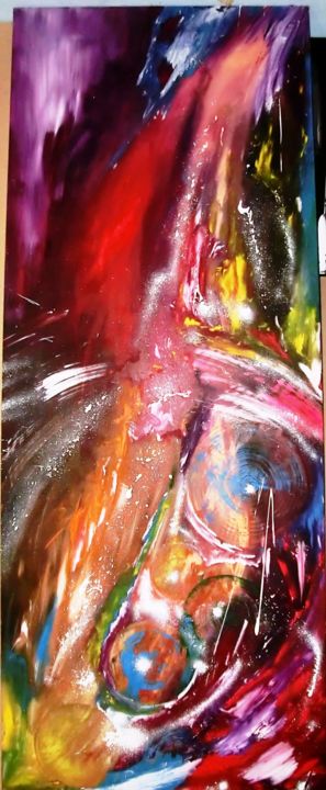 Painting titled "Sourire Glas" by Arnaud Coppe, Original Artwork, Oil