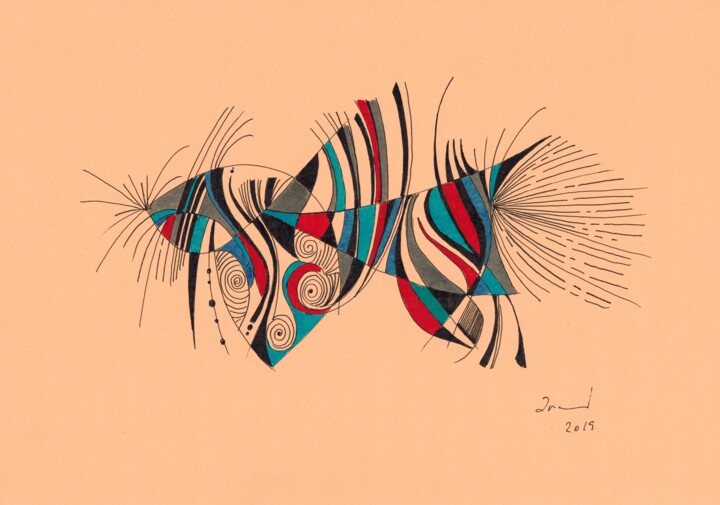 Drawing titled "Ratbricot" by Arnaud Dromigny, Original Artwork, Ink