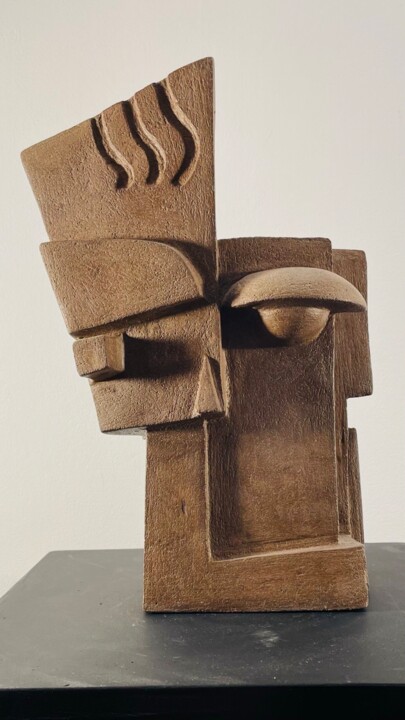 Sculpture intitulée "« Gus », the shih t…" par Arnaud Quercy, Œuvre d'art originale, Céramique