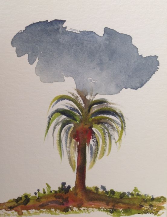 Painting titled "Tunisie" by Arnaud Thévenin, Original Artwork