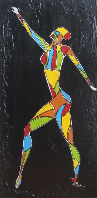 Painting titled "Pas de Danse" by Arnaud Pestel, Original Artwork, Oil