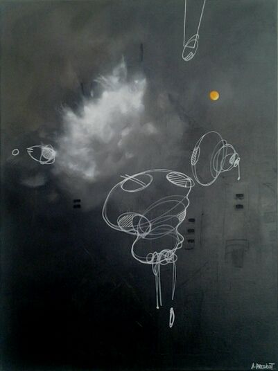 Картина под названием "les-origines-phanto…" - Arnaud Provost, Подлинное произведение искусства