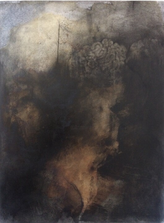 Рисунок под названием "sans titre" - Arno Andrey, Подлинное произведение искусства, Древесный уголь