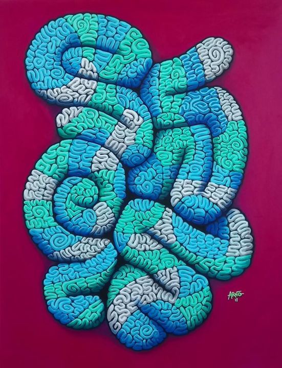 Peinture intitulée "sans titre" par Arnaud Benoit, Œuvre d'art originale, Acrylique